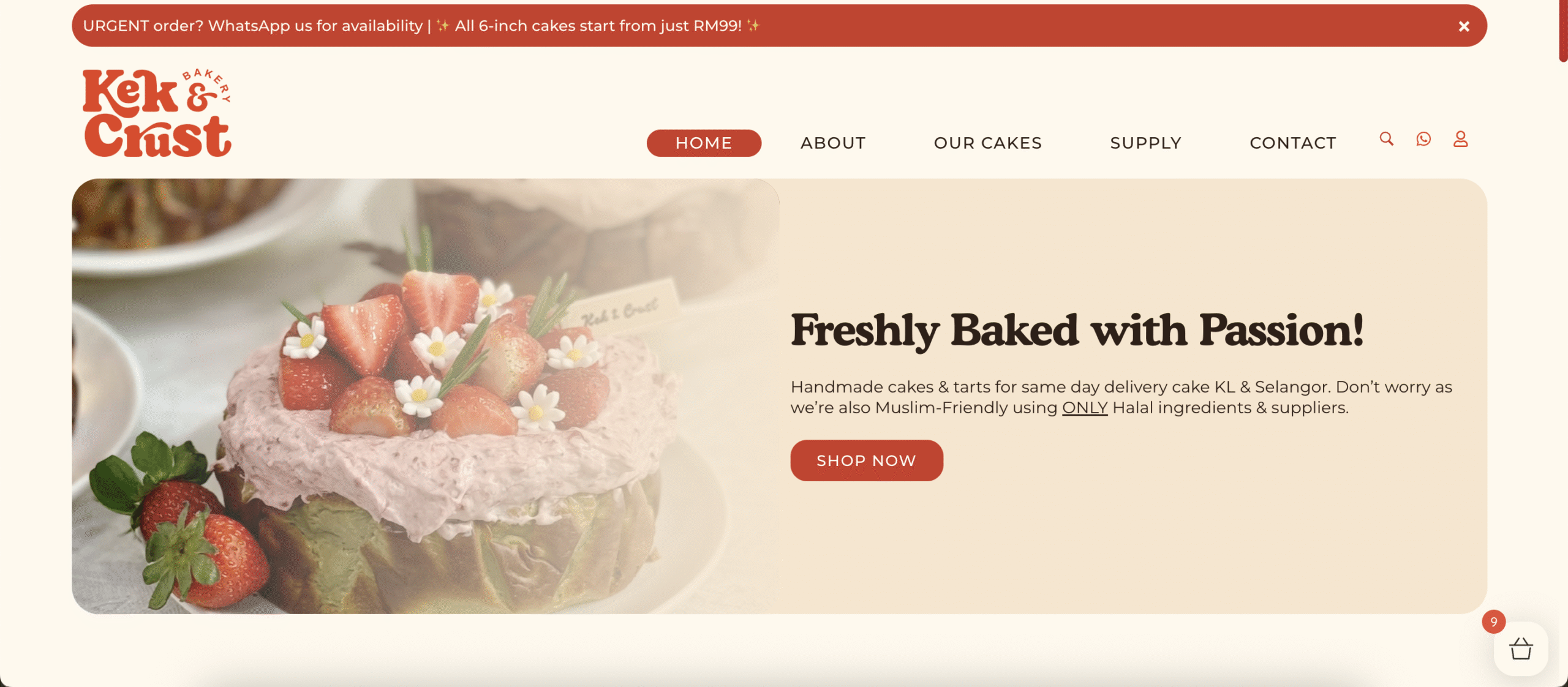 Kek and Crust Website Homepage Desktop scaled